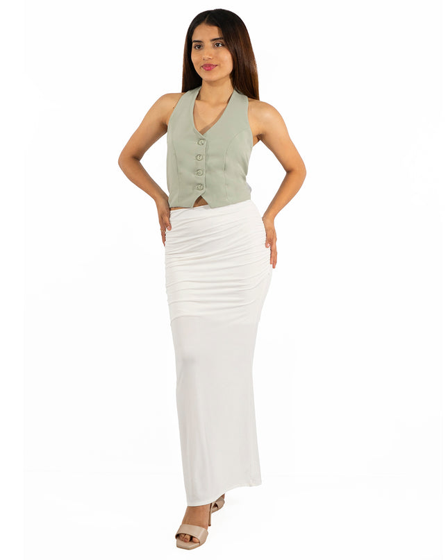 Maxi Falda Venecia Blanco