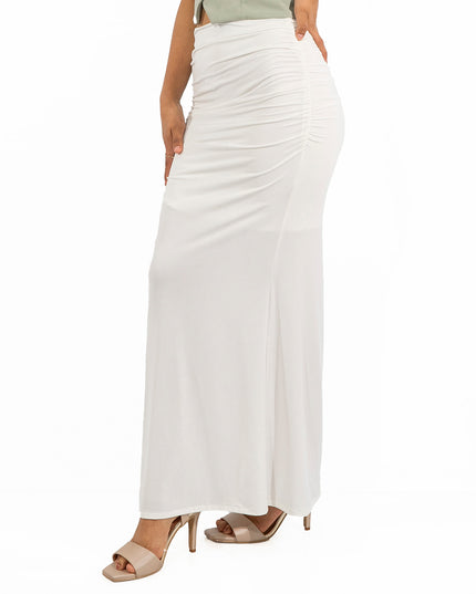 Maxi Falda Venecia Blanco
