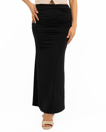 Maxi Falda Venecia Negro