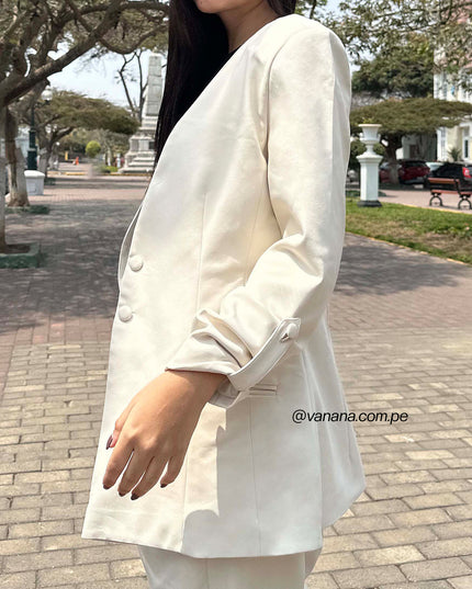Blazer Mango Olivia Beige