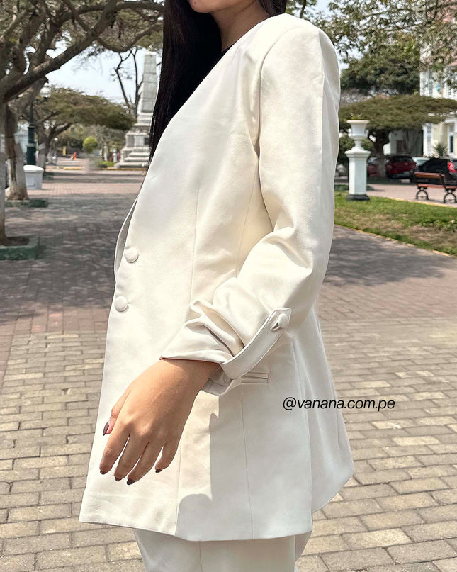 Blazer Mango Olivia Beige