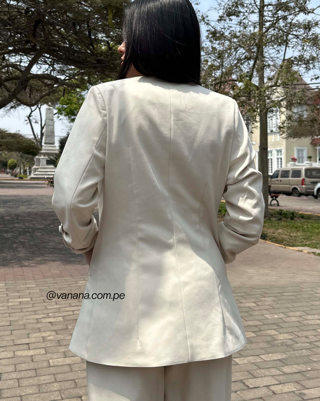 Blazer Mango Olivia Beige