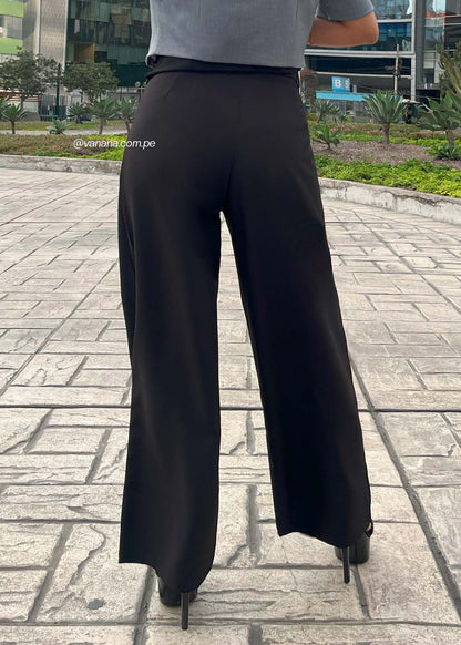 Pantalón Palazo en Catania Mia Negro
