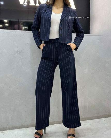 Pantalón Palazo a Rayas Milano Julia Azul