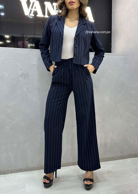 Pantalón Palazo a Rayas Milano Julia Azul