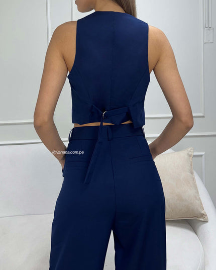 Pantalón Palazo Alessia Azul Marino