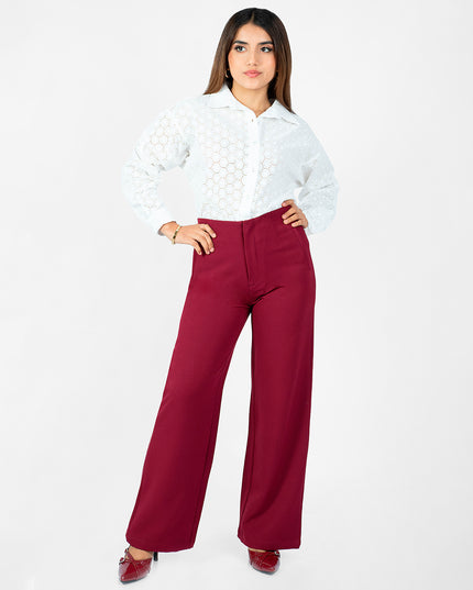 Pantalón en Catania Twil Afra Cherry