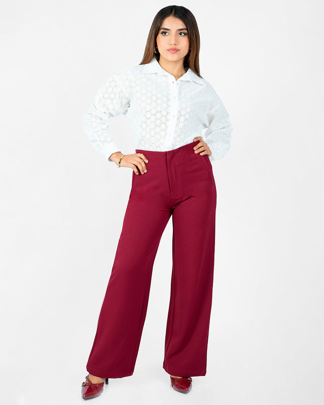 Pantalón en Catania Twil Afra Cherry