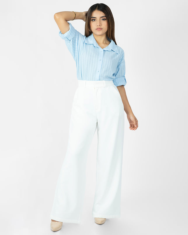 Pantalón en Catania Twill Alba Blanco