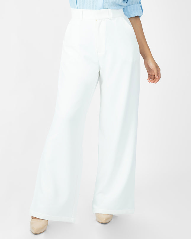 Pantalón en Catania Twill Alba Blanco