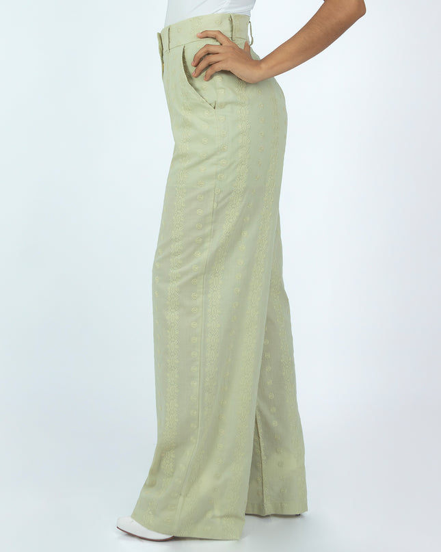 Pantalón en Cotton Espiga Alba Menta