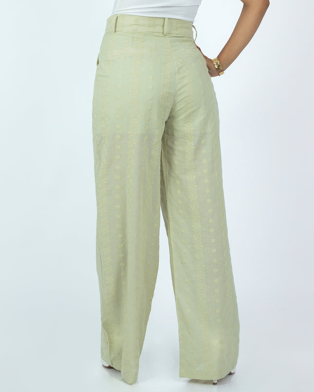 Pantalón en Cotton Espiga Alba Menta