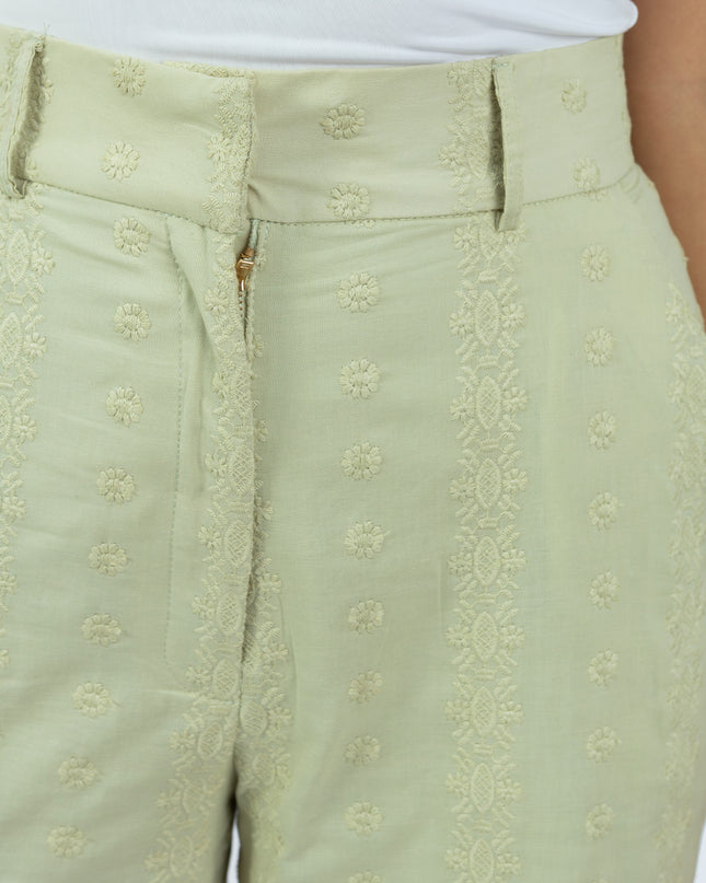 Pantalón en Cotton Espiga Alba Menta
