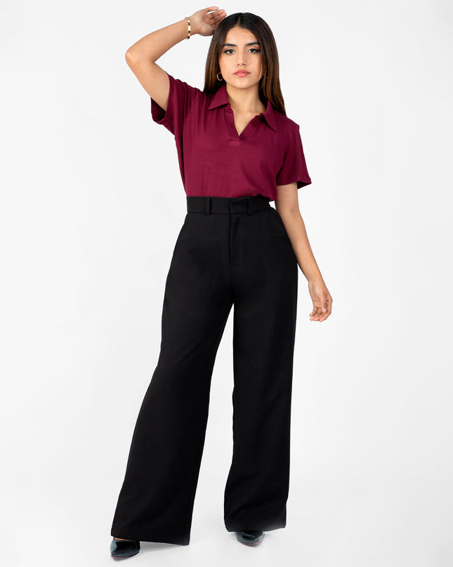 Pantalón en Catania Twill Alba Negro