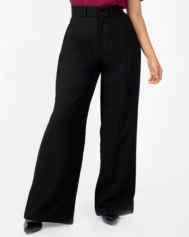 Pantalón en Catania Twill Alba Negro