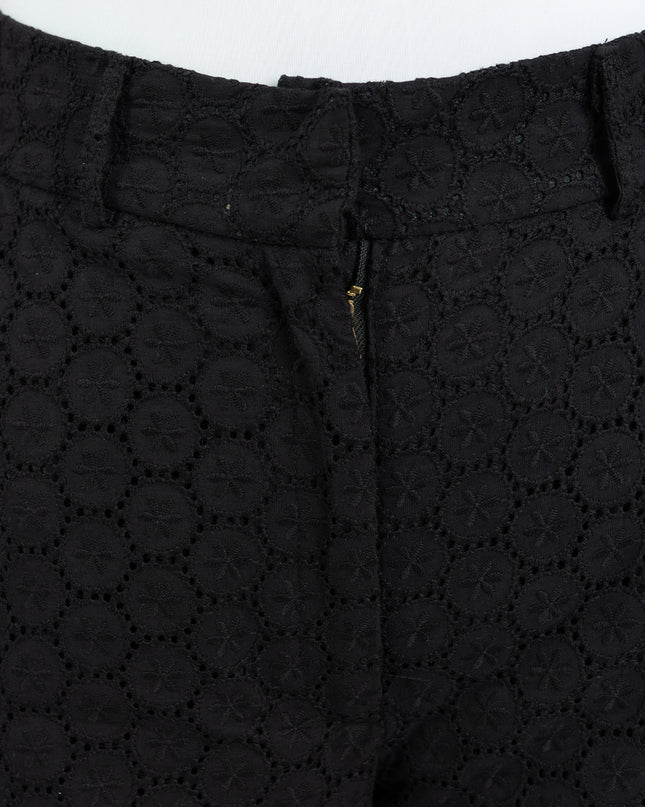 Pantalón en Cotton Ovalo Alba Negro