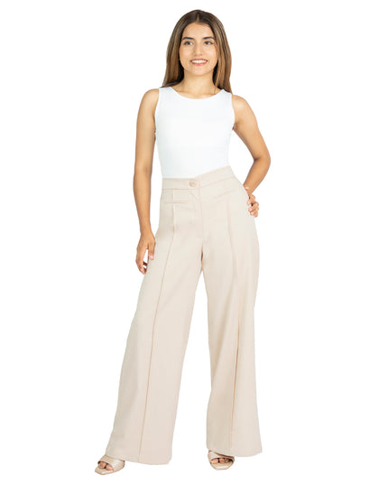 Pantalón en Lino Atenea Beige