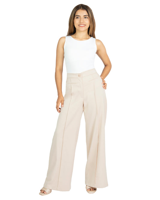 Pantalón en Lino Atenea Beige