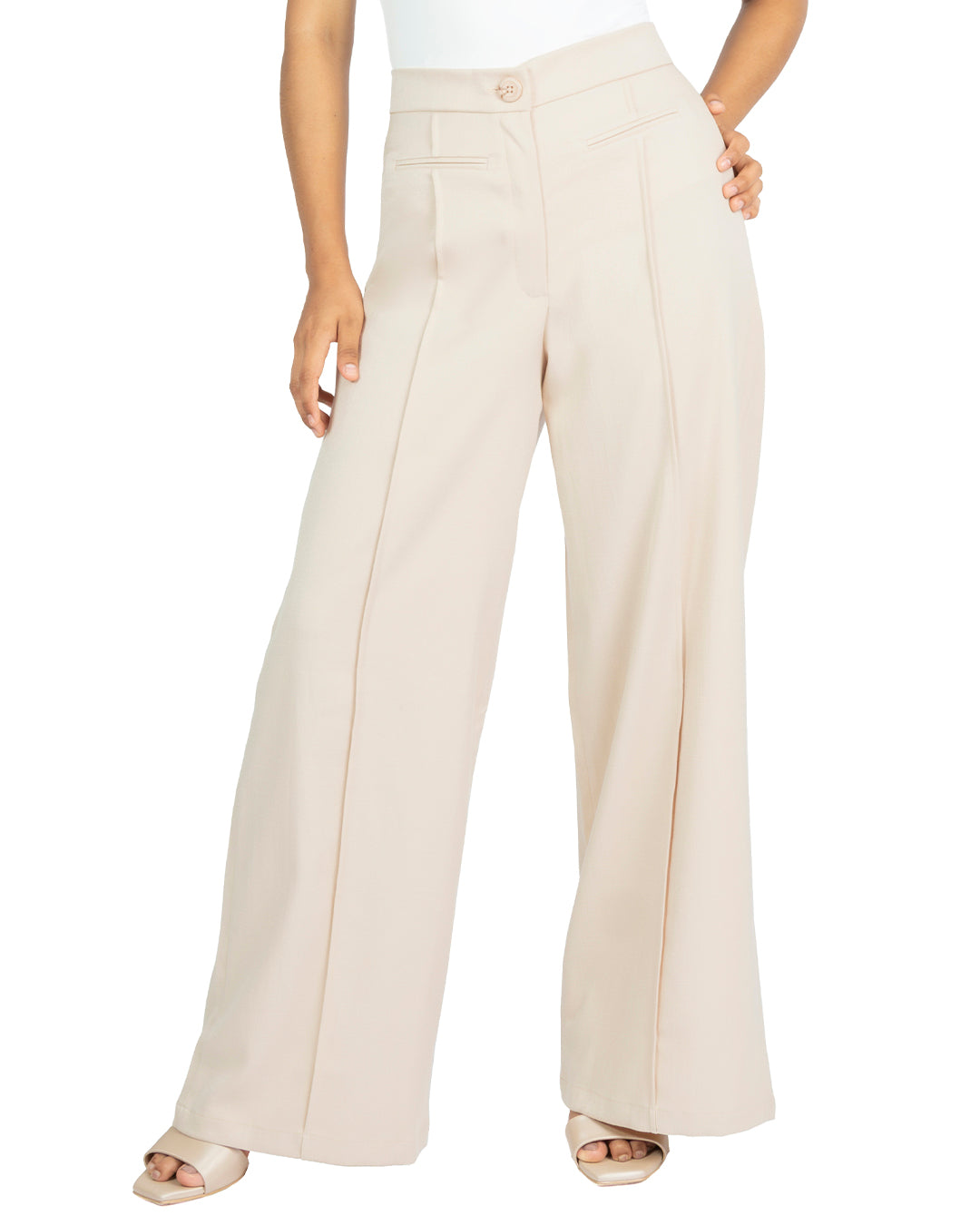 Pantalón en Lino Atenea Beige