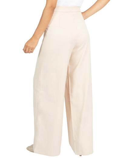 Pantalón en Lino Atenea Beige