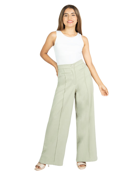 Pantalón en Lino Atenea Verde
