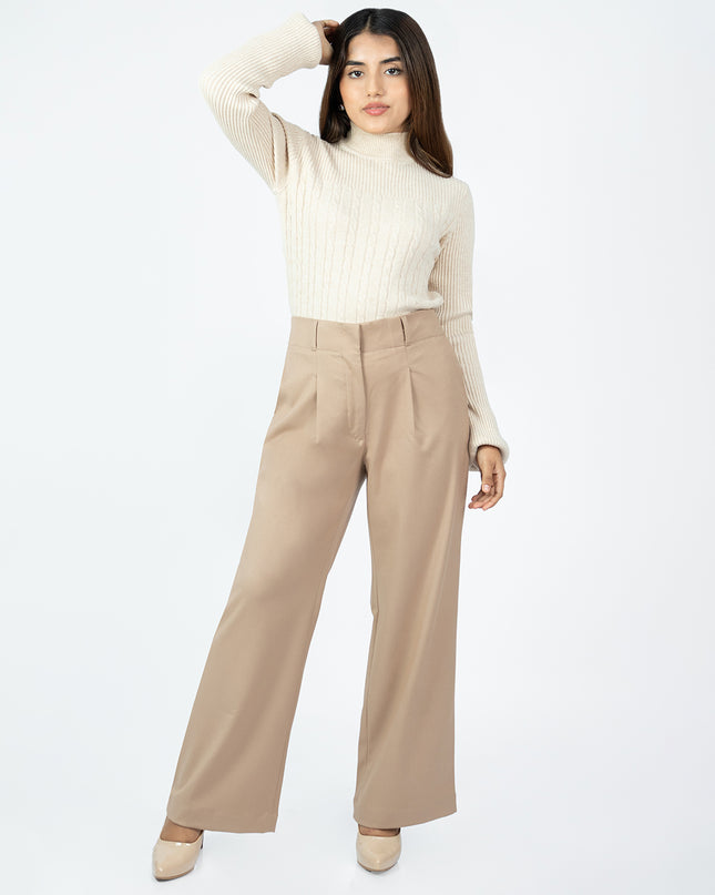 Pantalón en Sisley Dalia Beige