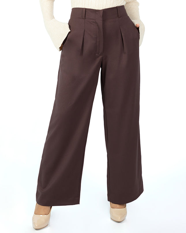 Pantalón en Sisley Dalia Marrón