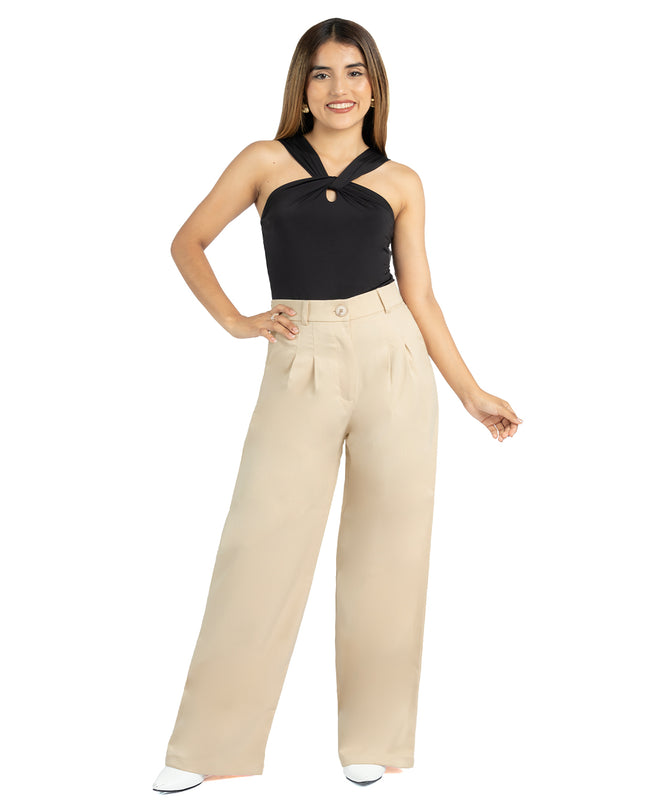 Pantalón en Lino Julia Beige