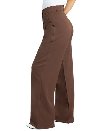 Pantalón en Lino Julia Marrón