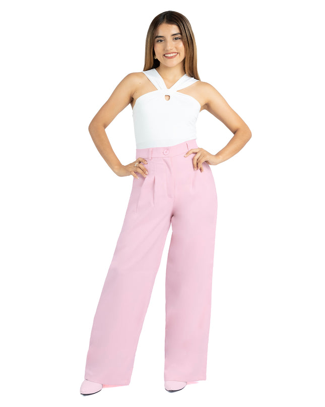 Pantalón en Lino Julia Rosa