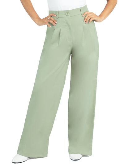 Pantalón en Lino Julia Verde