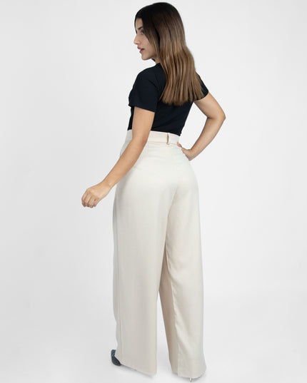Pantalón en Lino July Beige