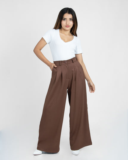 Pantalón en Lino July Marrón