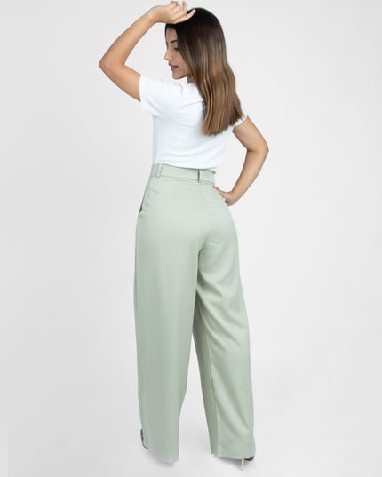 Pantalón en Lino July Verde
