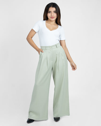 Pantalón en Lino July Verde