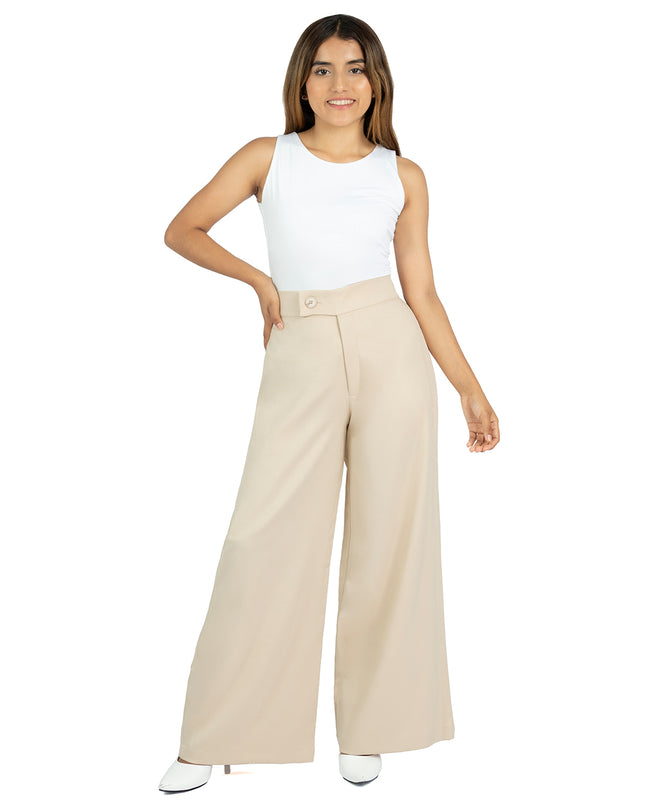 Pantalón en Lino Larisa Beige