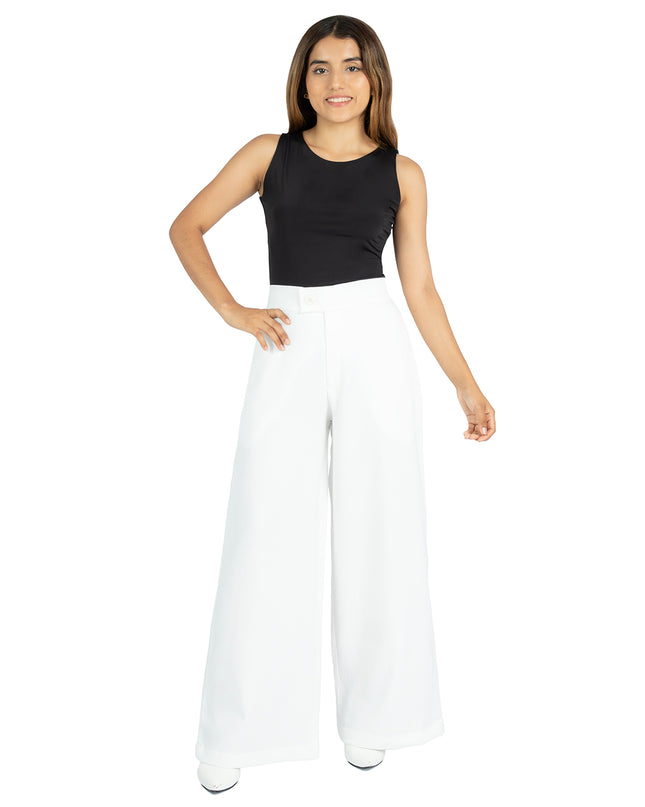 Pantalón en Lino Larisa Blanco