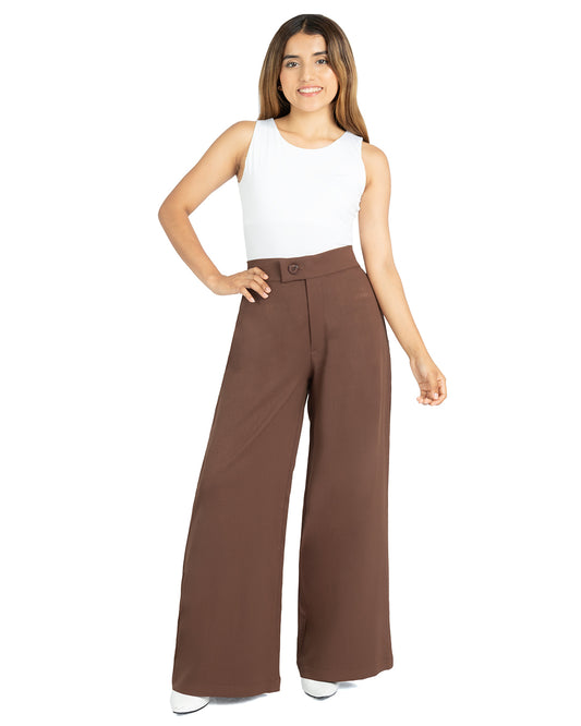 Pantalón en Lino Larisa Marrón