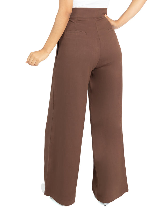 Pantalón en Lino Larisa Marrón
