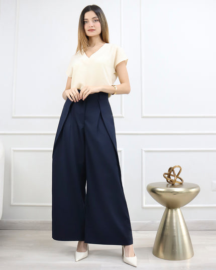 Pantalón en Sisley Luna Azul Marino