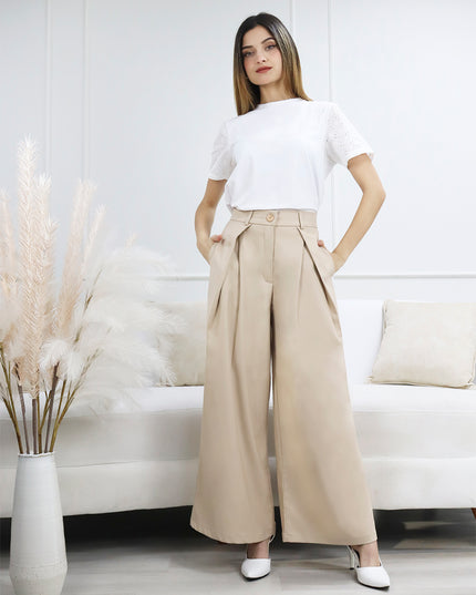 Pantalón en Sisley Luna Beige