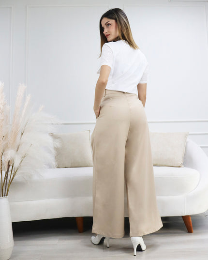 Pantalón en Sisley Luna Beige