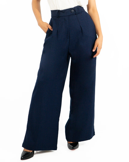 Pantalón en Milano Maria Azul Marino