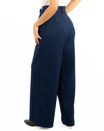 Pantalón en Milano Maria Azul Marino