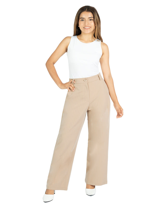 Pantalón en Contempo Mia Beige