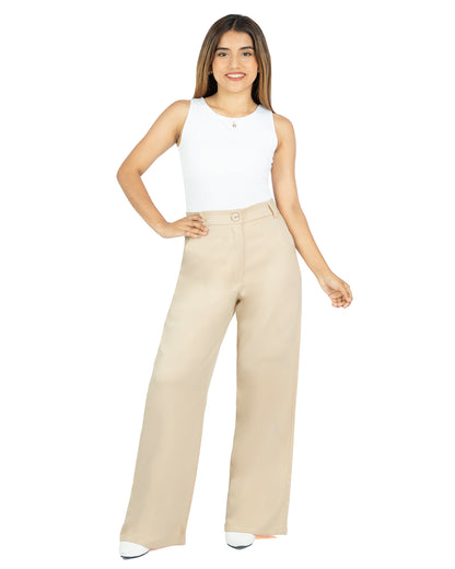 Pantalón en Lino Mia Beige