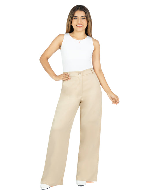 Pantalón en Lino Mia Beige