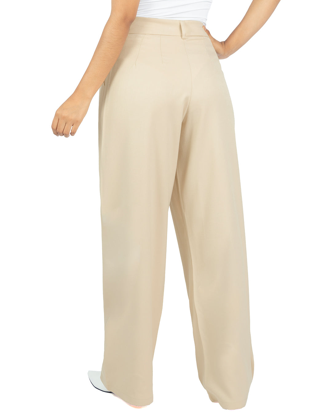 Pantalón en Lino Mia Beige