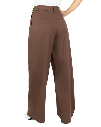 Pantalón en Lino Mia Marrón