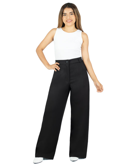 Pantalón en Lino Mia Negro
